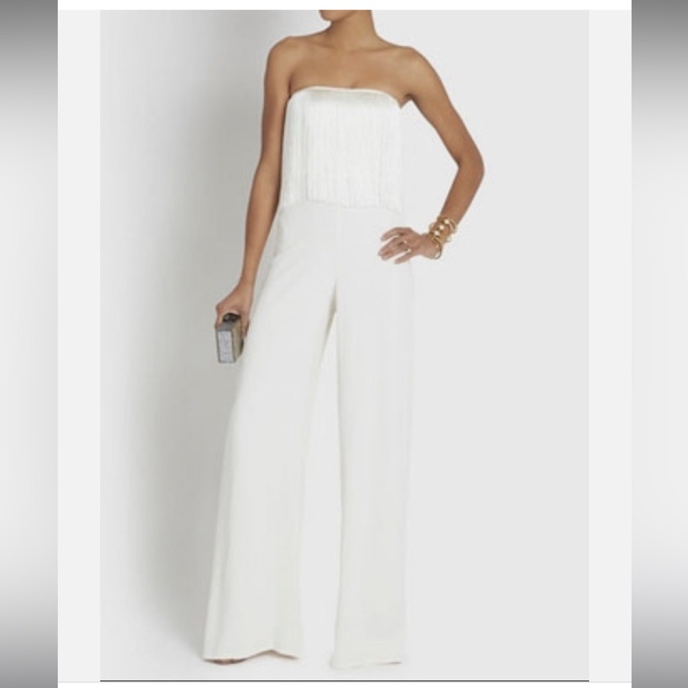 Alexis Elegant White Jumpsuit Size S